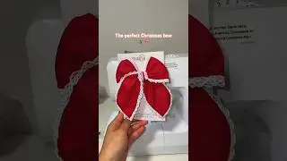the perfect Christmas bow 🎄🎀 #handmadehairbows #christmashairbows #handmadebows