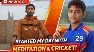 || Sunday T20 match, 🏏meditation 😊 || Sunday+match+stretching || Full vlog 😎||
