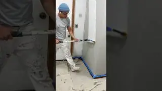 Priming Walls with 18 inch roller