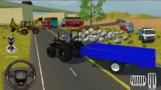 Drive dumper and unloading stone from dumper in game 🔥#truck#dumper#jcb#tractor#bus#gaming#video