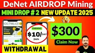 Denet Airdrop Withdrawal & Watcher Node Mining 😲 Denet Storage New Update | PEAQ Airdrop Withdrawal