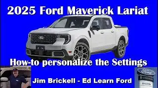 Ford Maverick Lariat 2025 года. Как настроить и персонализировать экраны