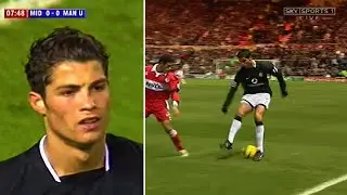 Teenage Cristiano Ronaldo's Skill MEZMERIZED Middlesbrough In 2004-05
