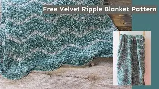 Velvet Yarn Make Free Leaf Ripple Velvet Throw Blanket Pattern Bernat Velvet Yarn Soft