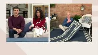 Veranda Living Dot Border Reversible Rug on QVC