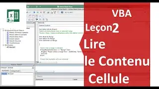 #VBA Leçon 2 : Comment Lire le Contenu d'une Cellule
