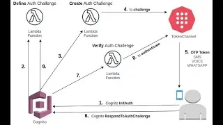 PasswordLess Authentication Flow with Cognito usin TokenChannel.io