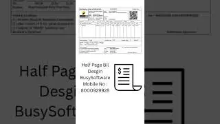 Busy Software Half Page Bill Design||Busy Software Bill Design #8000929928