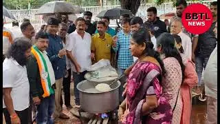 Congress leaders protest against central Government the changes FCI policy decision.