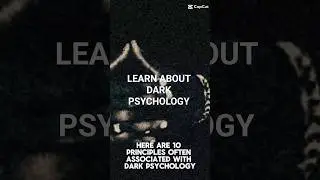 Dark psychology is used to influence, manipulate, or control others