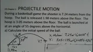 Projectile Motion, Basketball Shot