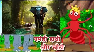 New! घमंडी हाथी और चींटी  |  Elephant and Ant Story | Popular Hindi Stories for Kids |Wow Kahani #CM