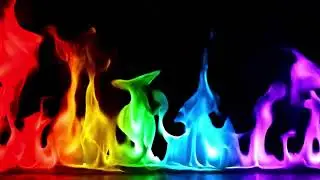 12 Hours Rainbow Fireplace Crackling 🔥 No Music | Relaxing Fire Sounds for Sleep