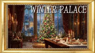 Winter Palace Celebration 🎀 | 3 Hours of Festive Christmas Digital TV Art