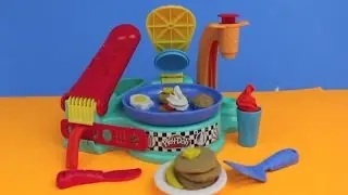 Play Doh Flip N Serve Breakfast ❤ Play Doh Waffles, Ice Cream Smoothies, Play Dough Food