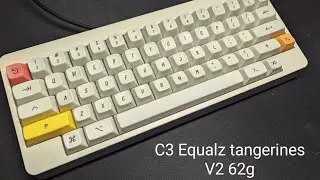 C3 Equalz Tangerines linear mechanical switch sound test