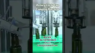 Rotary Lock Cap Sealing Machine#bottlesealingmachine #cappingmachine #bottlecapper
