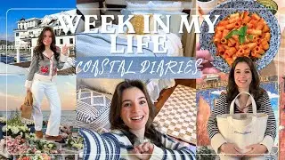 COASTAL BEDROOM MAKEOVER 🌊🌞🤍 / Coastal Try-On Haul, Snow Vlog, & Learning to Cook!