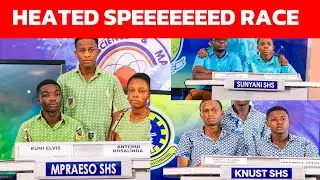 Хе-хе🔥😳 Какая напряжённая гонка на скорость между MPRAESO SHS, KNUST SHS и SUSEC | #NSMQ2025