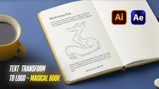 Text to Logo Morph Animation | Magical Book Reveal in After Effects (Tutorial)