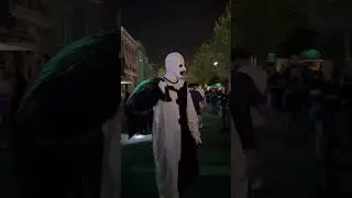 Art the Clown makes his own rules and path at HHN! #universalorlando #shorts