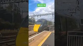 Class 802 Passes Swindon #class802 #hitachi #gwr #trainspotting #railway  @WesternSpot23