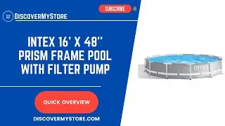 INTEX 16' x 48'' Prism Frame Pool with Filter Pump