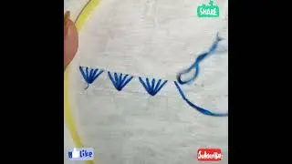 Radiating stitch hand embroidery tutorial.🥀🥀🥀