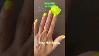 Neon nails at home #neonnails #nailpaint #nailpolishswatch #nykaabeauty #shortsindia #nykaacosmetics