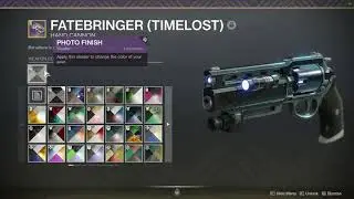 Destiny 2; Photo Finish shader on Faterbringer