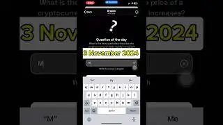 Dropee question of the day today dropee code daily 3 November #dropee #code #airdrop #today