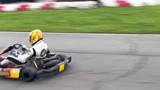 Matt Halliday and Mihir Amin cutting laps with IMC Motorsport Karting track day at Rye House Raceway