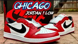 THEY&rsquo;RE BACK!  Jordan 1 low OG Chicago!  Unboxing review & on foot 🔥