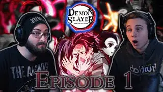 FIRST TIME REACTION | Demon Slayer - Episode 1: Cruelty (Season 1)