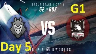 G2 vs ROX Game 2 Highlights - 2016 Worlds Group Stage - Day 5