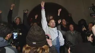 Protesters Take To Steps Of Allegheny County Courthouse Following Michael Rosfeld Verdict