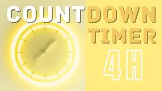 4 Hour Countdown Timer for Studying 📚 No Distractions