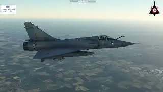 [MSFS2020] Mirage 2000C RAF Coningsby to Cambrai (BA103) Morning flight + Cloud surfing