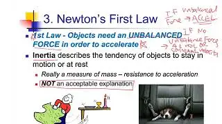 Unit 2 - Forces (1-5) - Newton's Laws