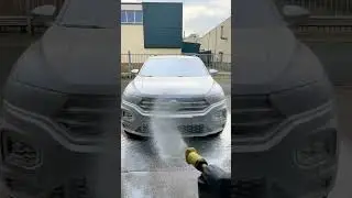 HOW TO WASH A VOLKSWAGEN T-ROC R🚀 #rline #volkswagen #golfr #satisfying #horsepower