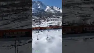 Frozen Tracks, Beautiful Views ❄️ | Kashmir Winter Travel #shorts #kashmir