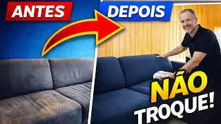 Reforma de Sof&aacute; em Casa com TingeSpray | Resultado Impressionante