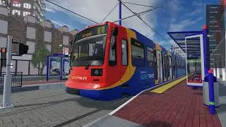 Roblox - Bathwisk Town - Tram Ride ~ Bathwish Supertram Route 1 -Broadfield to Arnold Interchange