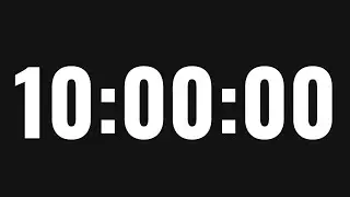 10 Hour Timer ⏰ Silent Countdown | No Music | Alarm at End