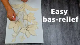Beautiful Textured Bas-Relief | Easy DIY Wall Decor Tutorial