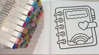 🌷Relaxing Marker Coloring | Satisfying Drawing for Calm & Patience✨
