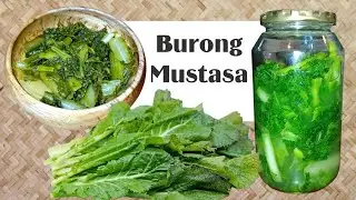 Burong Mustasa ituturo paano gawing ito at napakasarap at masustansya ito. #highlightsシ゚ #rurallife