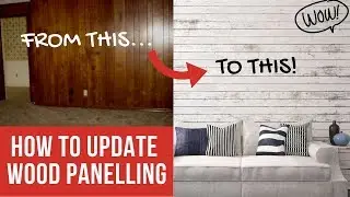 How To Update Faux Wood Panelling