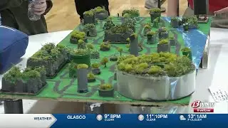 Teams of middle schoolers showed off engineering skills building futuristic cities