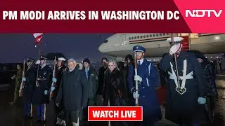 PM Modi In US Live | PM Modi Arrives In Washington DC To Meet US President Donald Trump